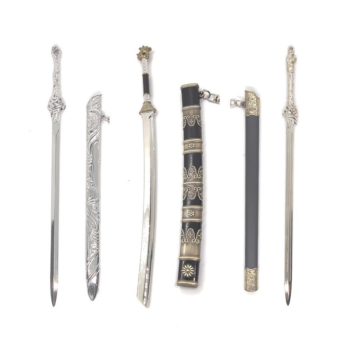 pajangan 22 cm pedang mysterious lotus casebook lian hua lou