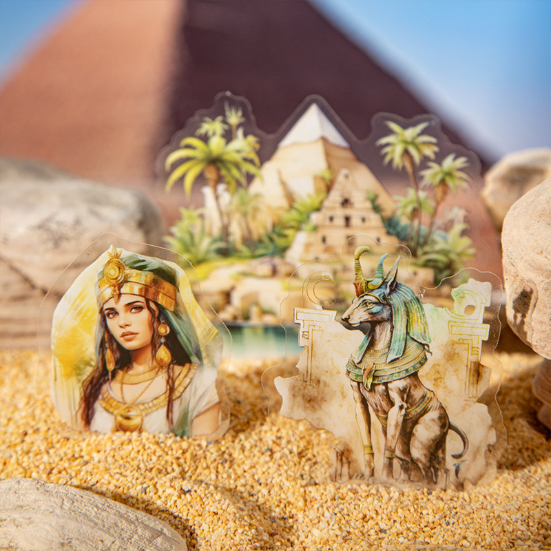 

15 pcs Egypt theme sticker DIY collage Decorative paper Scrapbooking Material handmade Diary Album Junk Journal Supplies