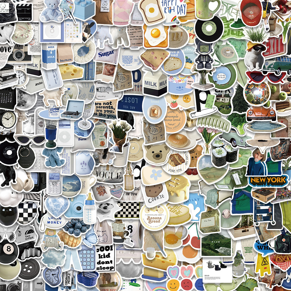 

Modern Fashion Ins Style Stickers Aesthetic Simple DIY Graffiti Decals For Kid Laptop Fridge Luggage Notebook Waterproof Sticker