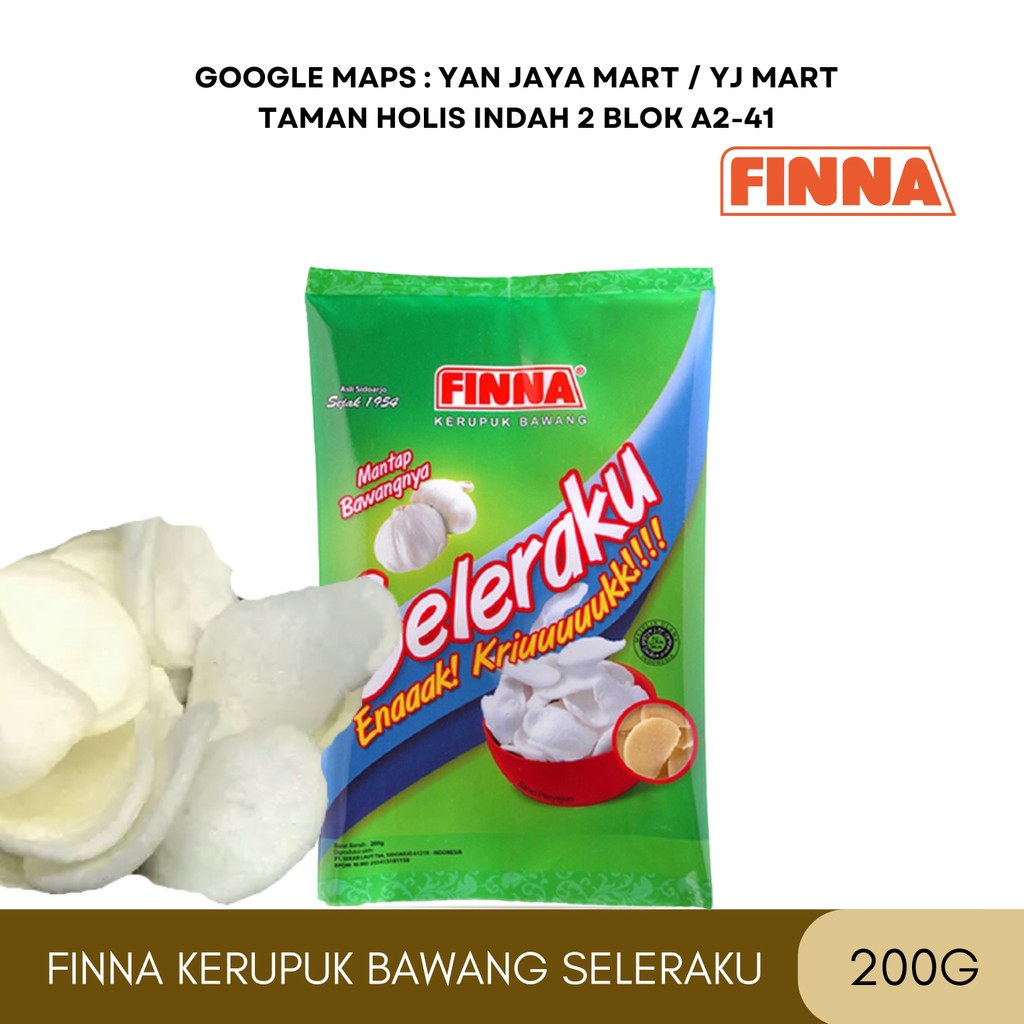 

FINNA KERUPUK SELERAKU BAWANG 200GR