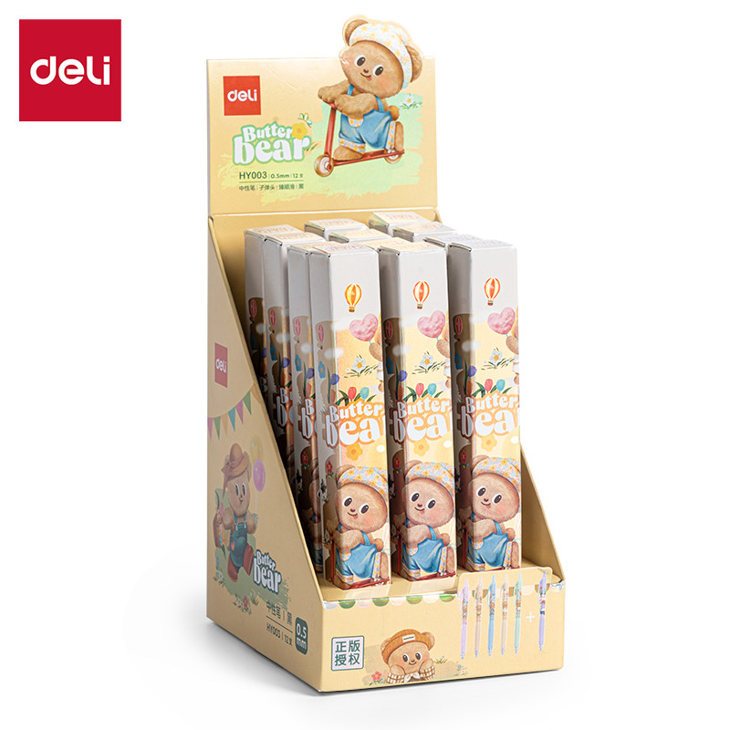 

Deli x Butterbear | Gel Pen 0.5 mm | HY003 | Tinta Hitam