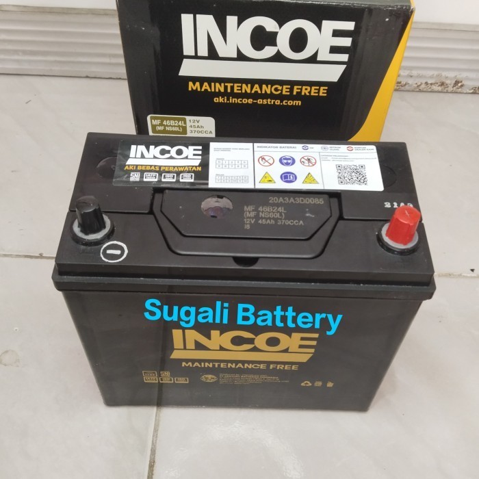 Aki Mobil Honda city/Grand livina/karimun/Baleno Accu INCOE NS60L MF kering