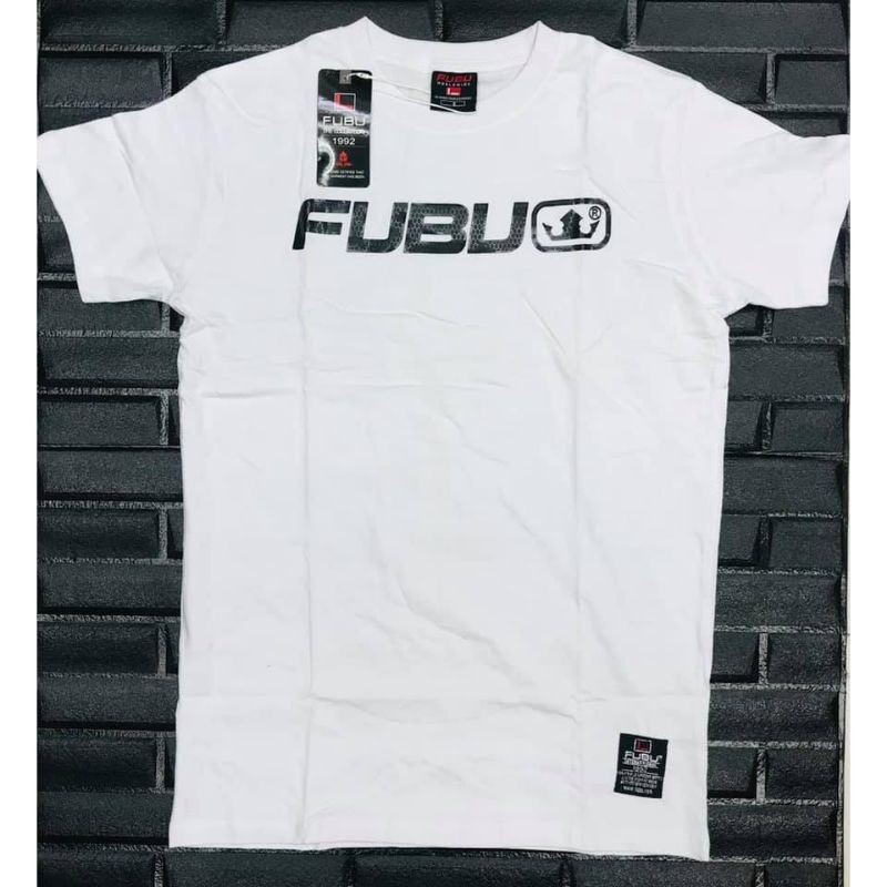 kaos FUBU Men's Tshirt Branded Overrun Original Design High Quality Cotton Fashion Unisex Tshirt [CO