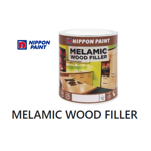 DEMPUL KAYU WOOD FILLER NIPPON MELAMIC diaplikasikan untuk furnitur kayu kabinet pintu jendela kusen