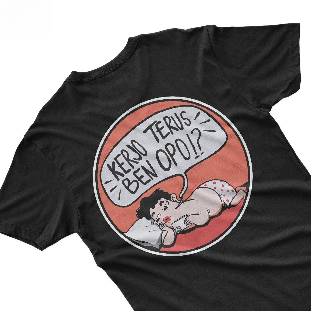 Kaos Kata Kata Jawa Lucu Kerjo Terus Ben Opo Tshirt Pejuang Rupiah Baju Distro Cotton Combed 24s