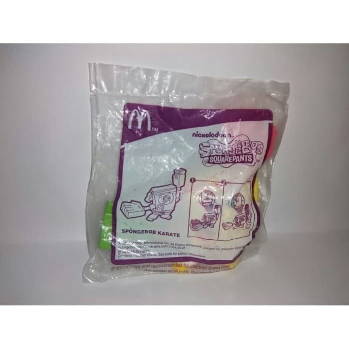 KY562 Spongebob KARATE - Spongebob Squarepants Happy Meal Mc Donalds - Rare