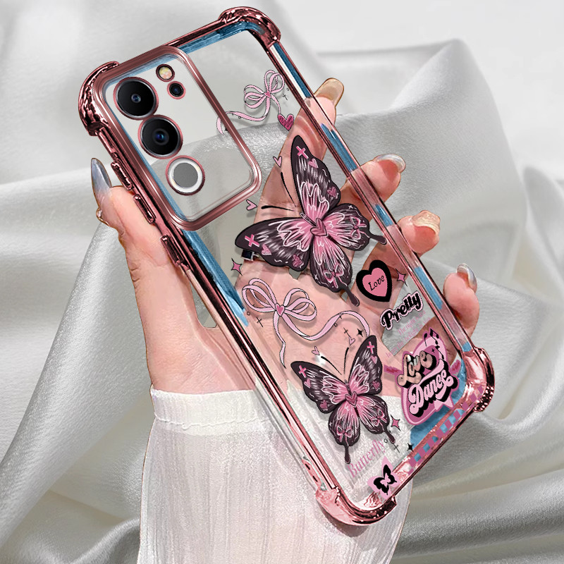 HP Soft Case Vivo Y29 Casing Silikon Untuk Vivo Y29 4G VivoY29 V2434 Casing Berlapis Handphone Merah