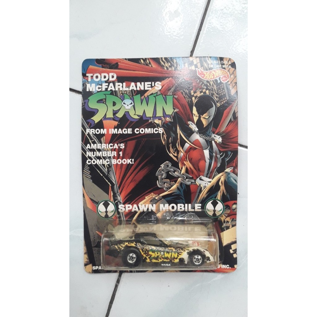 HOTWHEELS HOT WHEELS VINTAGE RARE - TODD McFARLANE'S SPAWN / FROM IMAGE COMICS ORIGINAL DIECAST