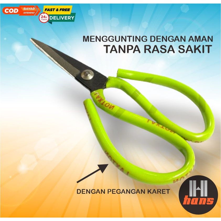 

Scissors Gunting Besar Pemotong Serba Bisa Kain Kertas Karton Kabel Seng Serbaguna Sangat Kuat Tajam