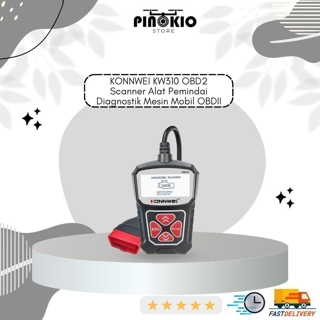 618 KONNWEI KW310 OBD2 Scanner Alat Pemindai Diagnostik Mesin Mobil OBDII