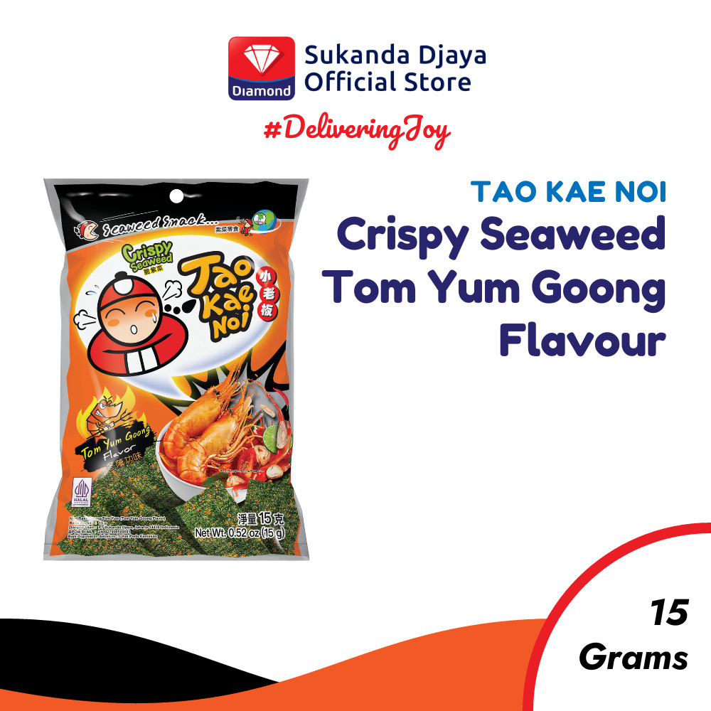 

Tao Kae Noi Crispy Seaweed Tom Yum Goong Flavour 15 Gr - Free Gimmick