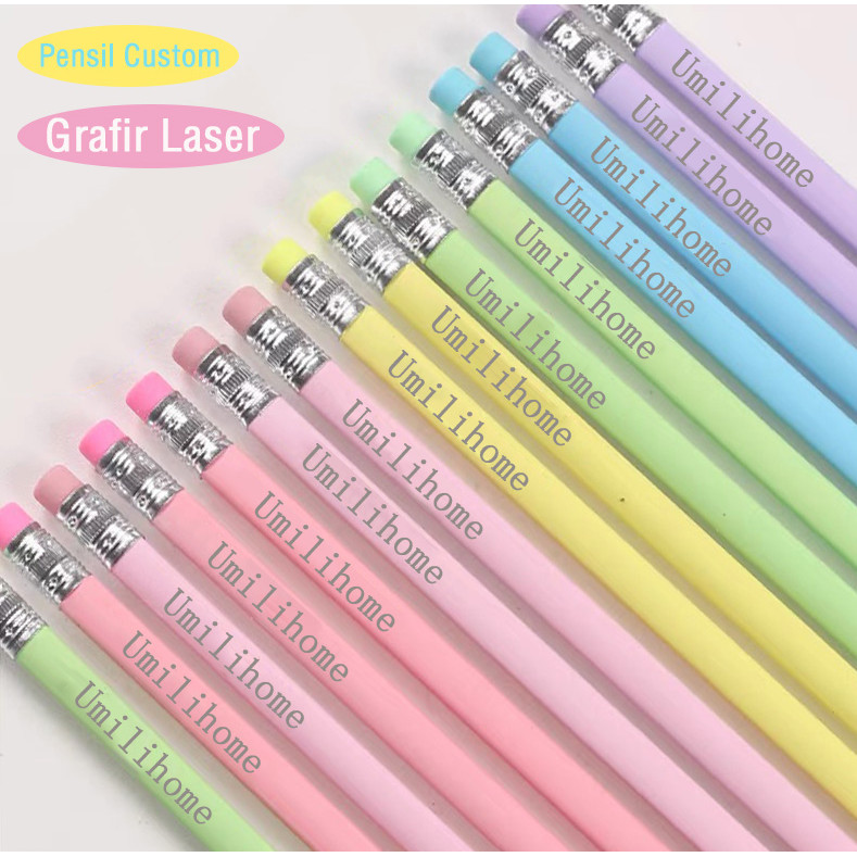 

Free Grafir Laser Pensil / Pensil Ramah Lingkungan Hb 15pcs / Pensil Ada Nama / Custom Grafir Laser Nama