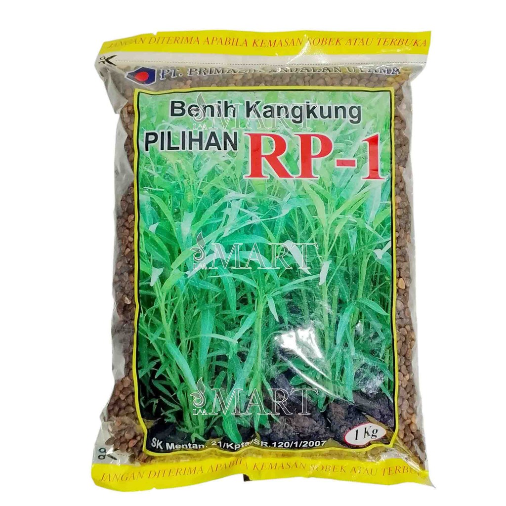 Benih Kangkung Daun Sempit 1 Kg Pilihan RP-1 Kemasan Pabrik Primasid