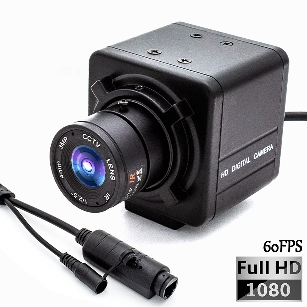 WGWK-IP200W60 1080P High Speed 60FPS POE48V Industrial Metal Box 4/6/8mm Fixed Focal Lens IP Camera 