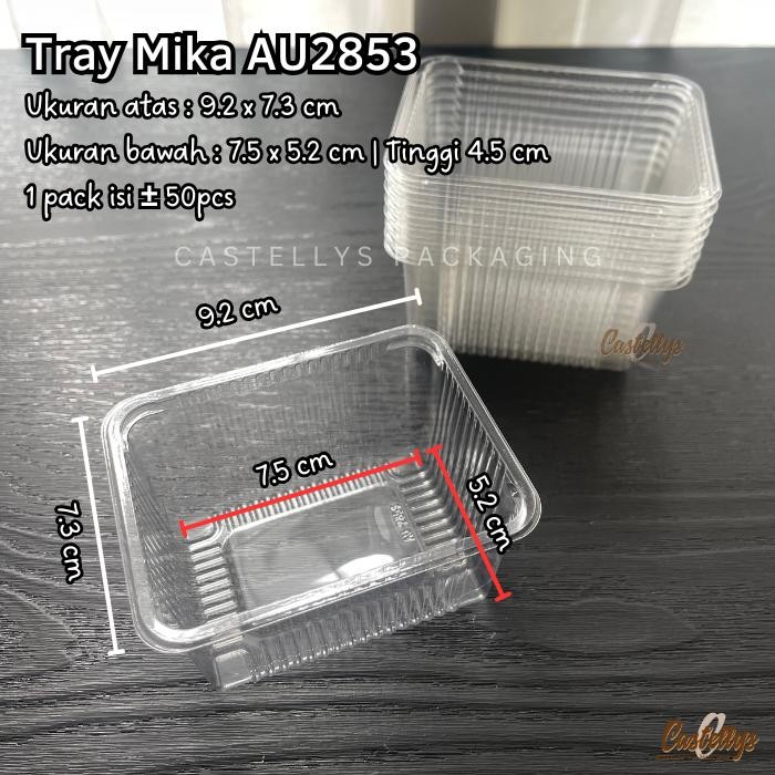 

AU2853 Tray Mika Cookies Nastar Kue Kering Roti Mini Cake Snack Pia