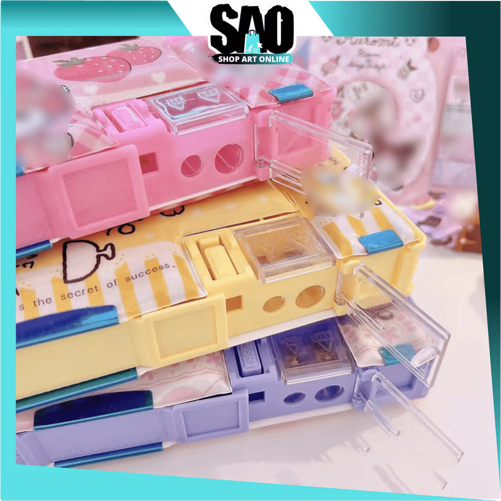 

SAO - S5984 Kotak Pensil / Kotak Pensil Magnet 2 Sekat / Kotak Pensil Anak Dilengkapi Rautan / Kotak Pensil Lucu