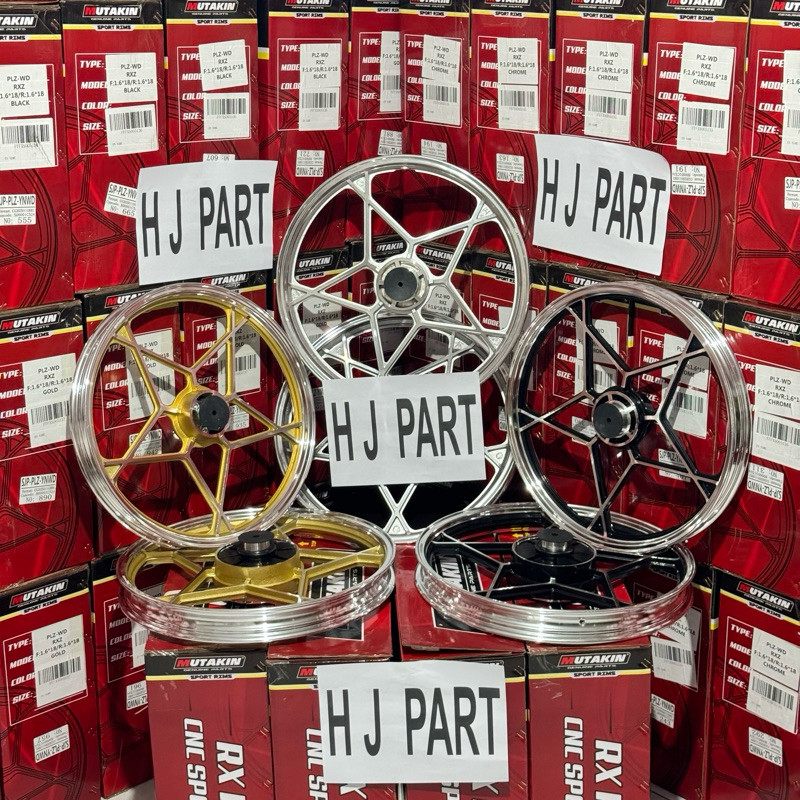 velg mutakin model enkei japan bintang SUZUKI RGR 150 thunder 125 RX KING RXK RXS RXZ ring 18 velg b