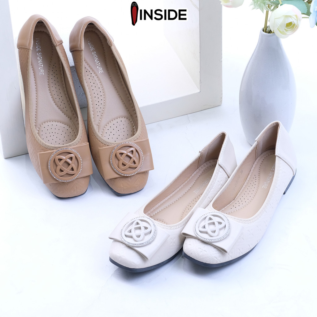 INSIDE SIGNATURE Lucy Flat Shoes Sepatu Flat Empuk Dan Elegant
