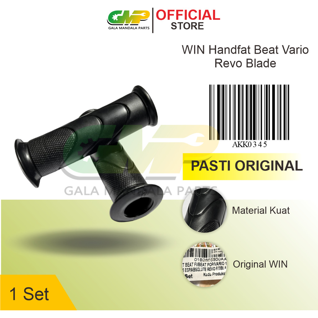 WIN Handfat Motor Beat Vario Revo Blade Karet Stang Hand Grip Kualitas Bagus