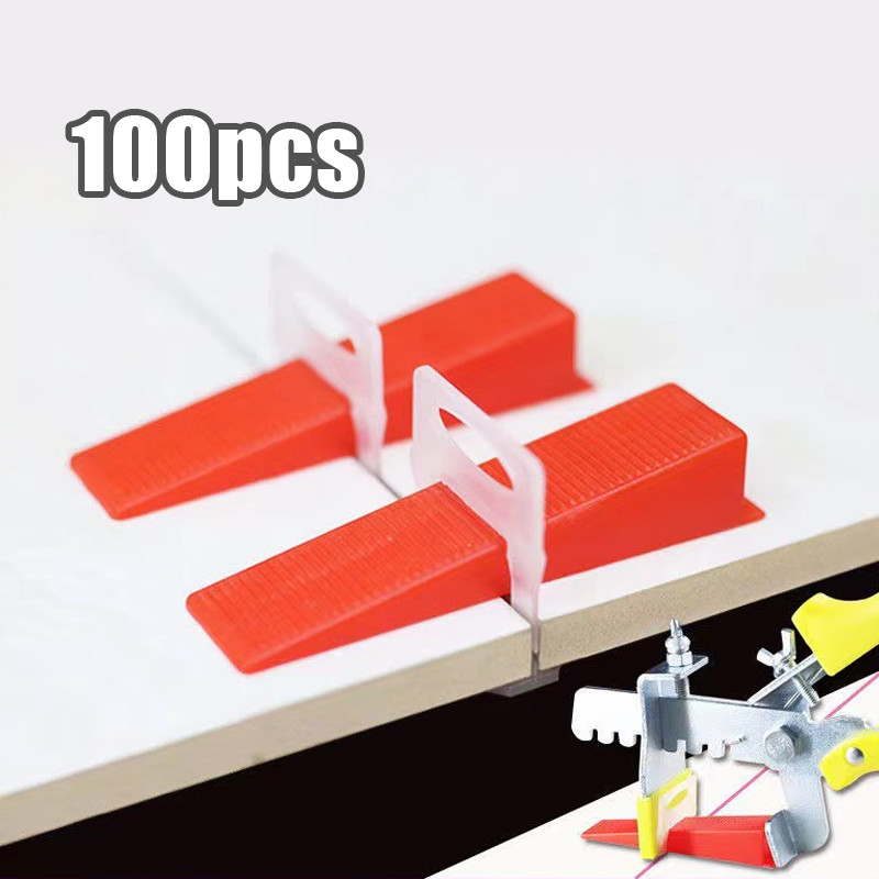 100PCS Wedges Clip Perata Keramik Granit Tile Leveling System Spacer Granit Nat Keramik