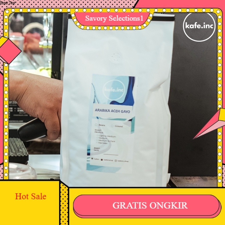 

【SAVORY】 FLASH SALE!! Arabika Aceh Gayo 500 gram Kafein