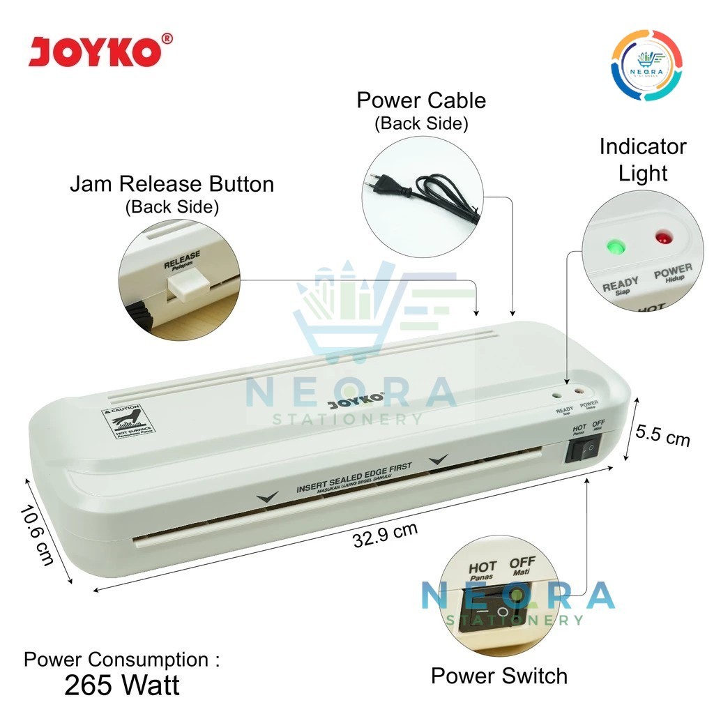 

Joyko Laminating Machine/ Mesin Laminasi LM-05 @ 1 Unit
