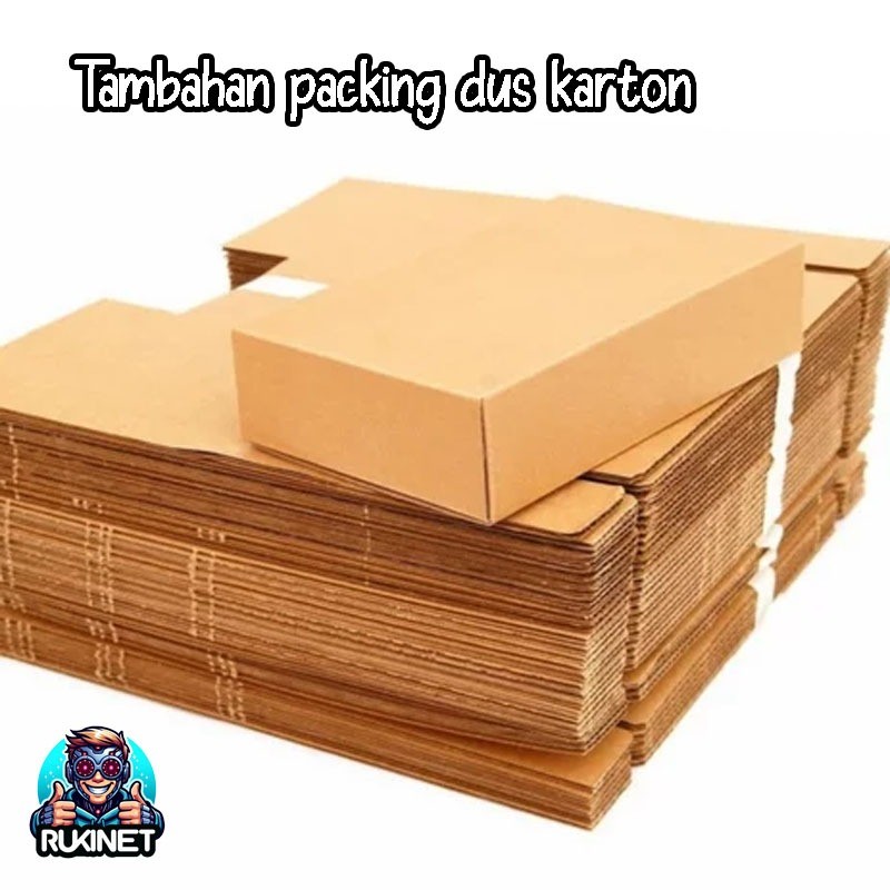 

Tambahan packing kardus / dus karton untuk keamanan paket