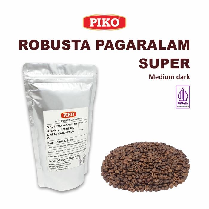

SALE Kopi Robusta Pagaralam Super Biji Kopi Bubuk Piko - 1kg, Biji kopiTERLARIS