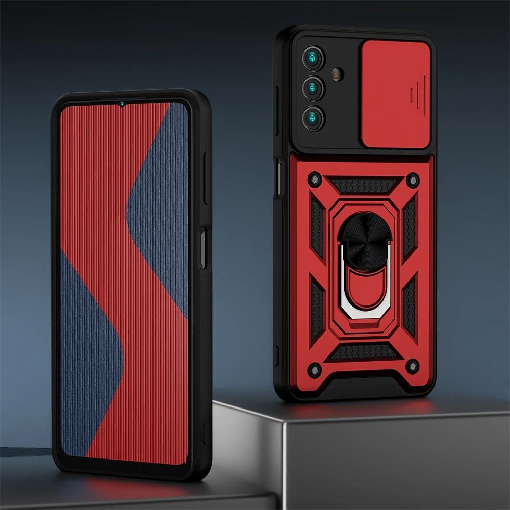 New Phone casing  Samsung A13 5G A22 A32 A52S A72 A51 Slider Camera Protection Metal Armour Magnetic
