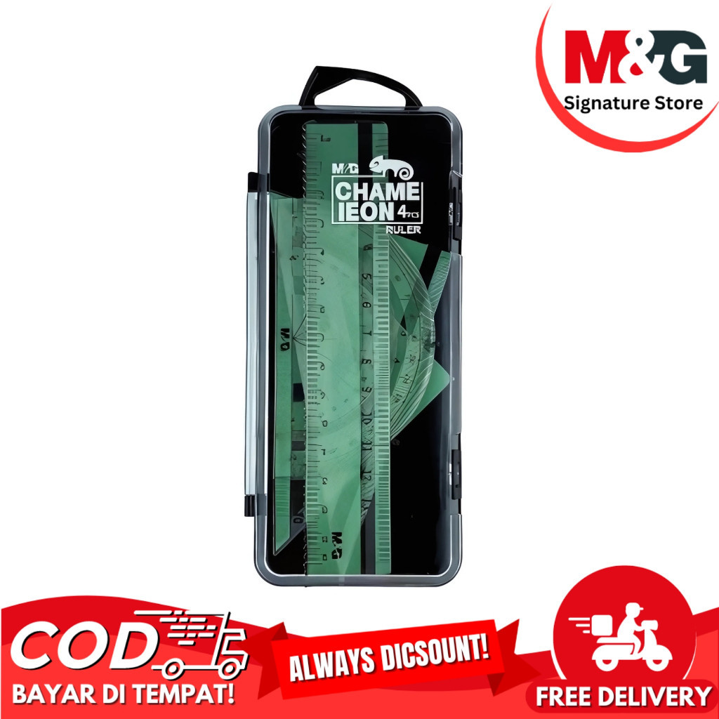 

Ruler Set Chameleon 4 Pcs M&G Set Penggaris Tema Chameleon Dapat 4 Pcs 15 CM #ARL960BJ SHESB