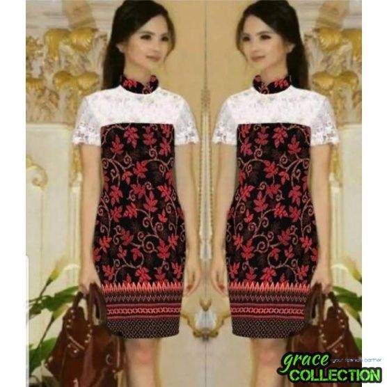 GRAC3COLL DRESS BATIK ANAK REMAJA EARLY SIZE M (10-15TAHUN) / DRESS NATAL ANAK ABG / DRESS ANAK TANG