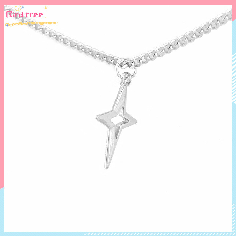 COD Kalung Salib Sederhana Hip Hop Kalung Pasangan Punk Yang Dipersonalisasi Kalung Gaya Keren Serba