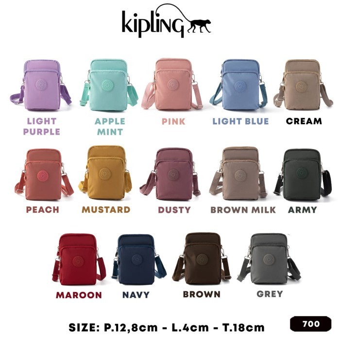 Tas Selempang HP 3 Ruang Kipling 700 Polos