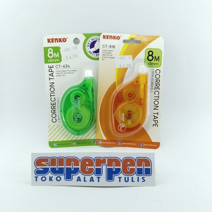 

Tip Ex / Correction Tape 8m Joyko CT-818 Joyko CT-634