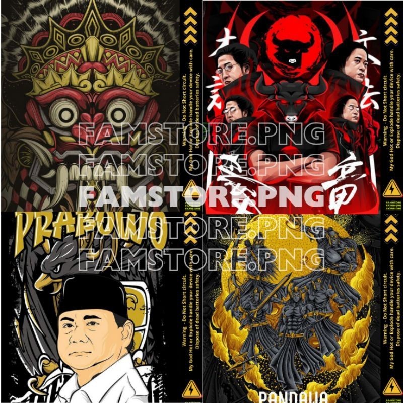 

MARKASDECAL - Pelindung Baterai - Stikerskin Wrap Baterai 18650 Motif Indonesia culture series Original - pelindung dan Penghias Baterai