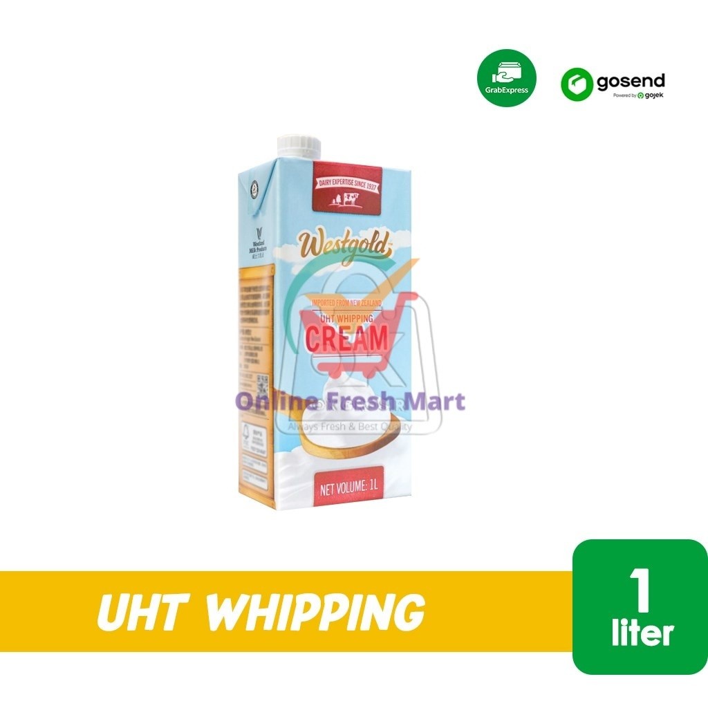 

Whipping Cream UHT Whip Cream Dairy Westgold 1 Liter (KHUSUS INSTANT) - Online Fresh Mart Denpasar