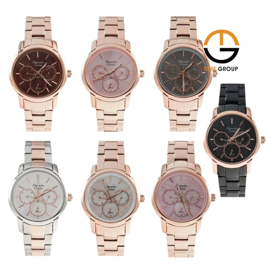 JAM TANGAN WANITA ALEXANDRE CHRISTIE AC2A34 AC 2A34 BF STAINLESS STEEL