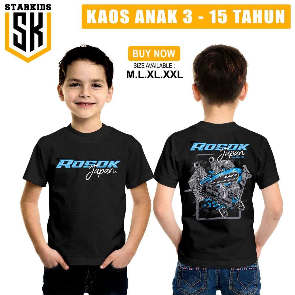 Kaos Anak  Rosok Japan CB Glowing Baju Racing Otomotif Motor Herex - KAOS RACING ORIGINAL | BAJU DRA