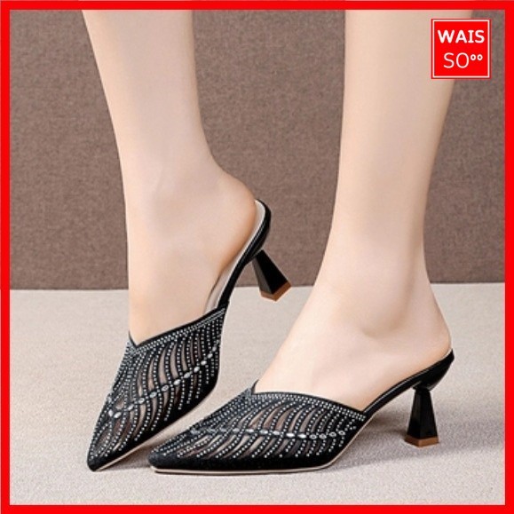 WAIS SO -Kinara Heels Slop 7 cm / Heels Pesta / Heels Kondangan / Heels Nikahan IT 04