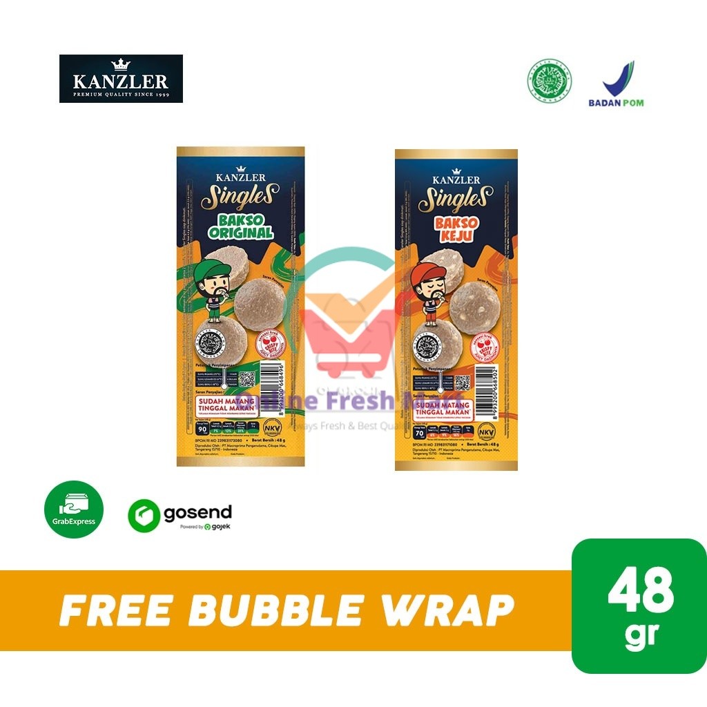 

Kanzler Bakso Singles isi 4 pcs (48 gr) KHUSUS INSTANT - Online Fresh Mart Denpasar