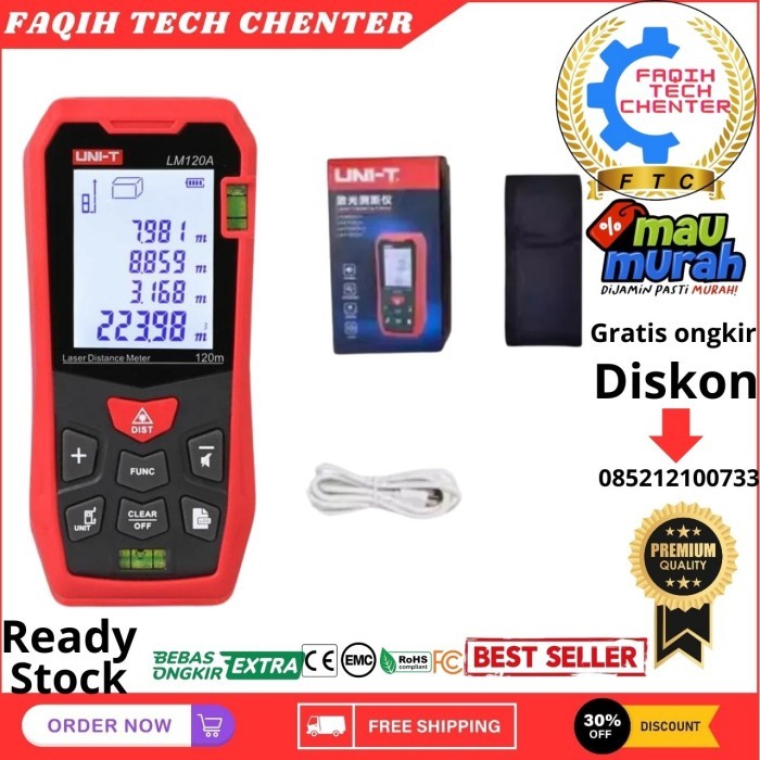 

UNI-T LM120A Laser Distance Meter 120m UNI T Rangefinder Measurer UNIT