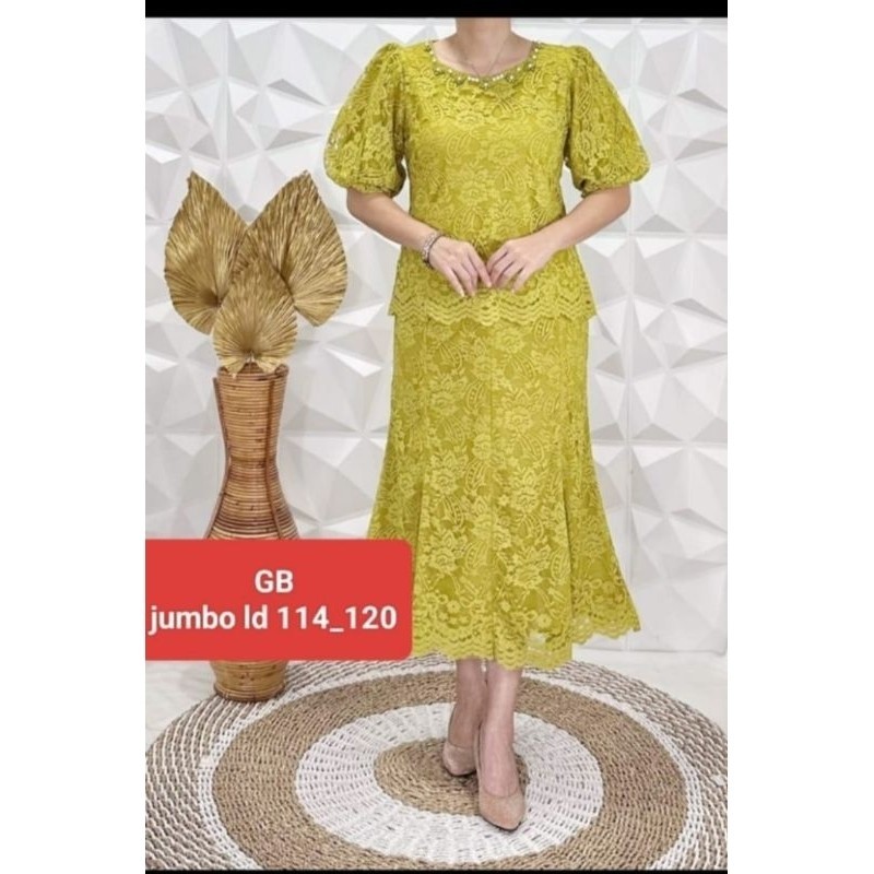 RZ  Set rok cantik bahan brokat impor