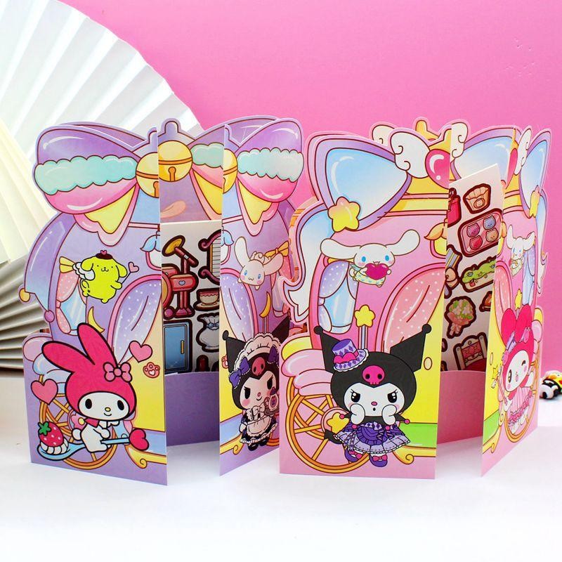 BP TEMPEL SANRIO DIY QUIET BOOK STICKER TEMPEL KERTAS 3 DIMENSI / STIKER BP TEMPEL DIY MAINAN ANAK