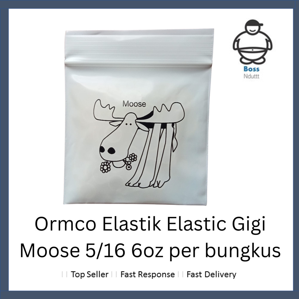 Ormco Elastik Elastic Gigi Moose 5/16 6oz per bungkus