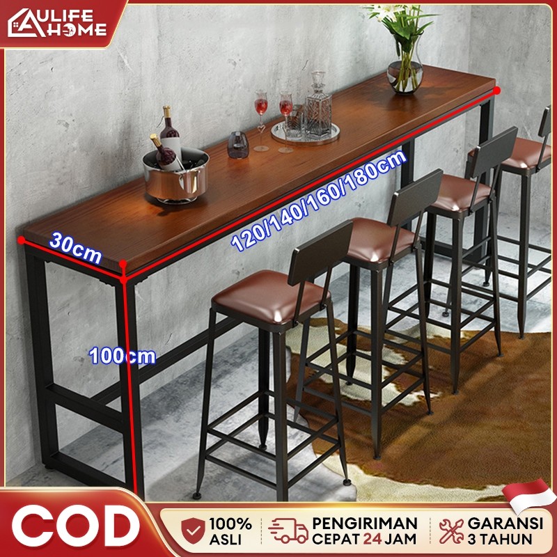nr86gn [HANYA BISA DIKIRIM KE PULAU JAWA SAJA] Meja Bar Minimalis Meja Cafe Meja Panjang Meja Barist