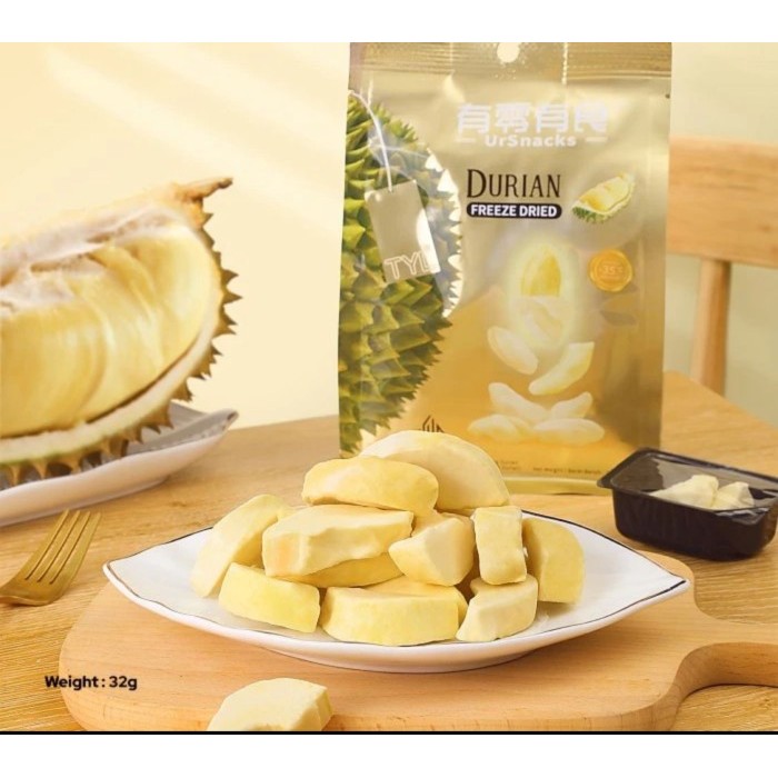 

FREEZE DRIED DURIAN THAILAND / KERIPIK BUAH DURIAN SEHAT HALAL