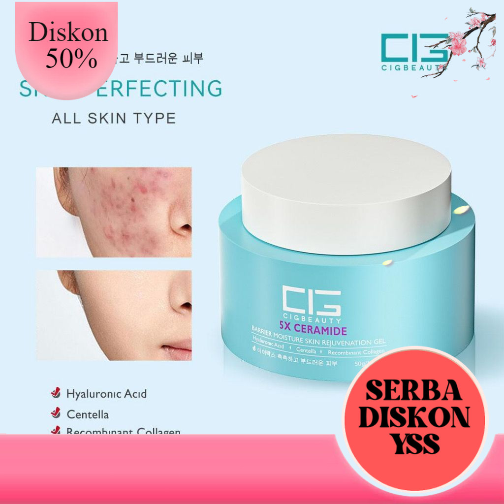 CIG Beauty 5X Pro-Xylane Ceramide 3IN1 Skin Moisturizer Cream Pemutih Wajah Day Cream Night Cream Pe