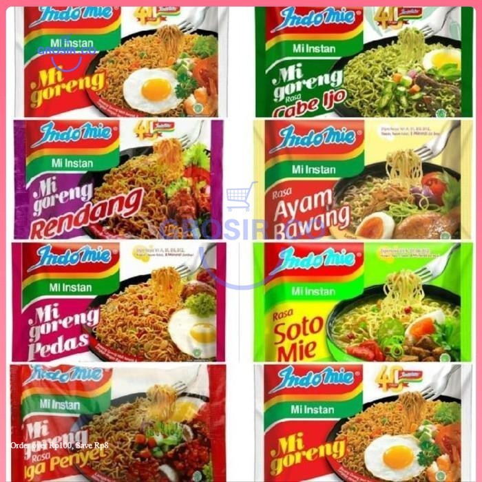 

Grosir Indomie Mie Goreng & Mie Kuah Instan 85 gram