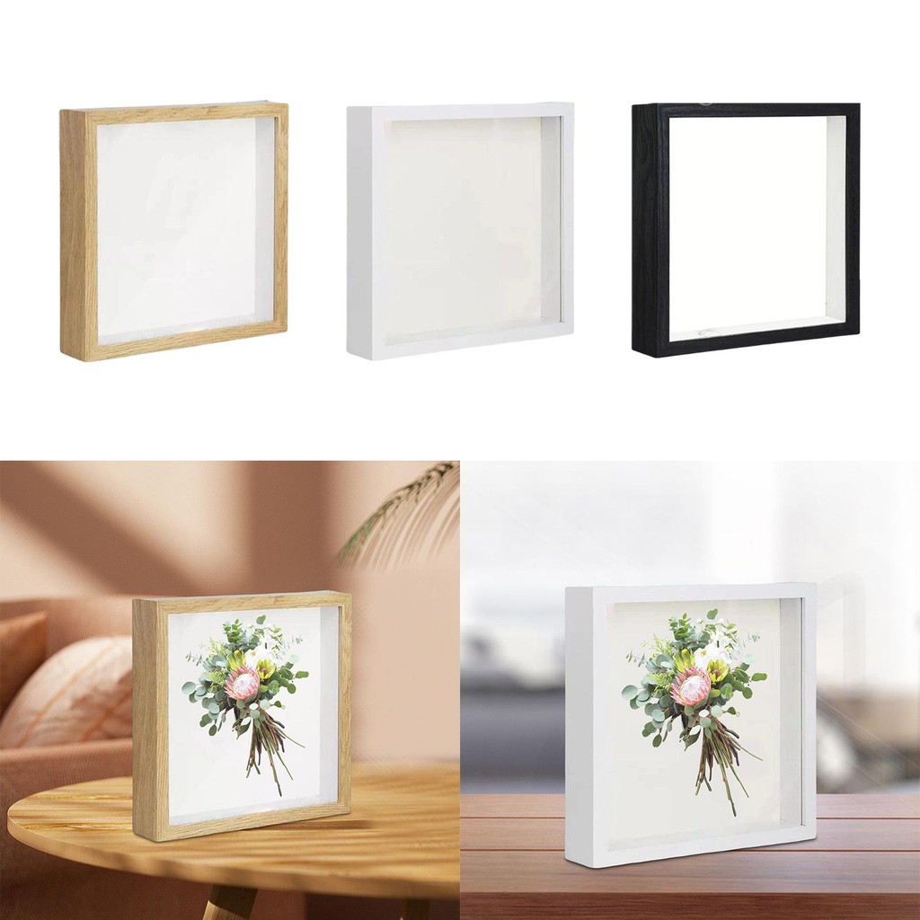 

Dried Flowers Frame Wooden Deep Shadow Dried Flower Display Frame