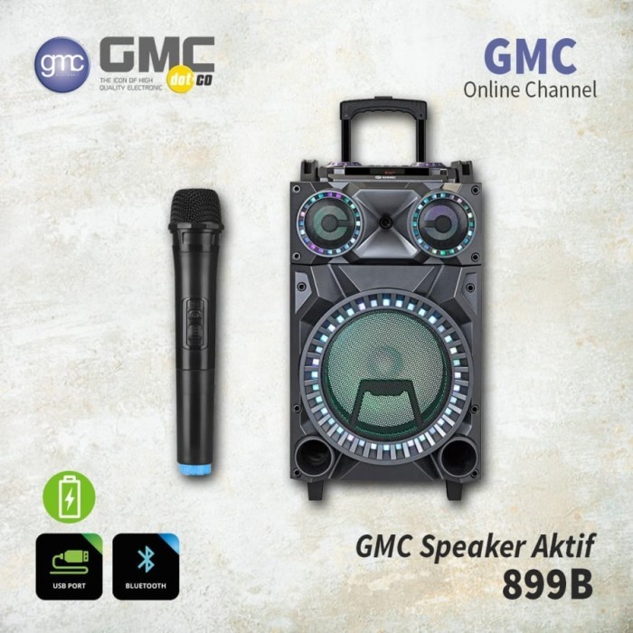 Speaker Portable Trolley GMC 899B - 12 inch Woofer